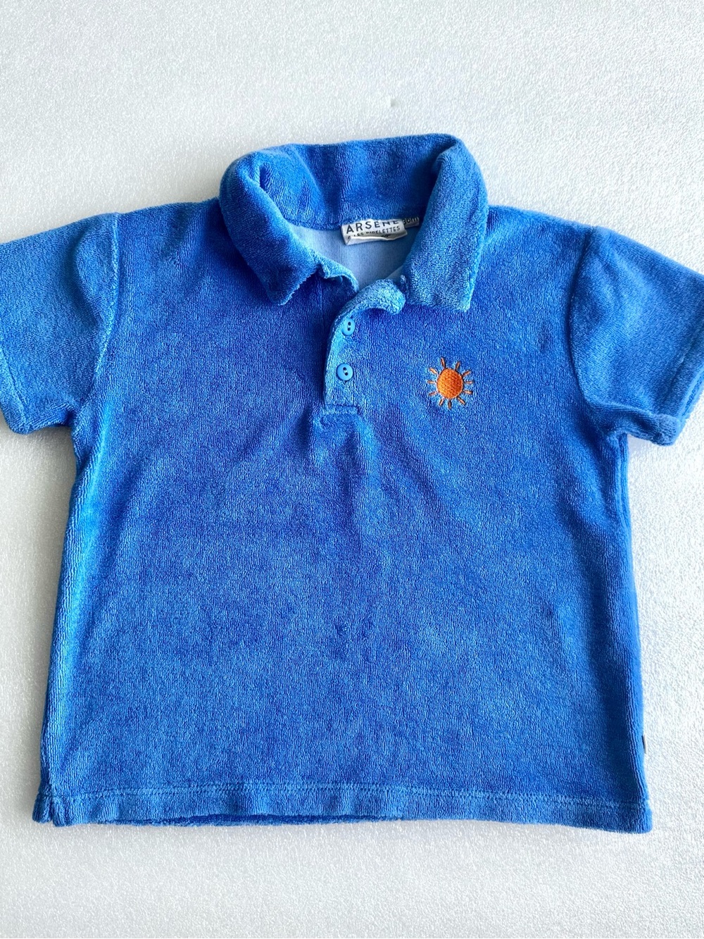 Arsene Kids Blue Polo with Sun Motif